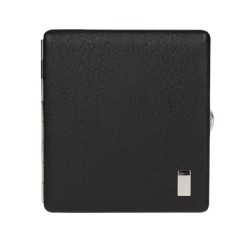 Dunhill Sidecar PA9134 經典黑色皮革硬式煙盒