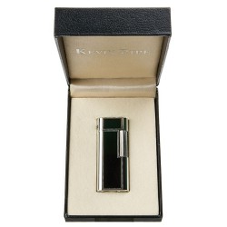 Kevin Pipe 炫黑橢圓飾條斜火打火機