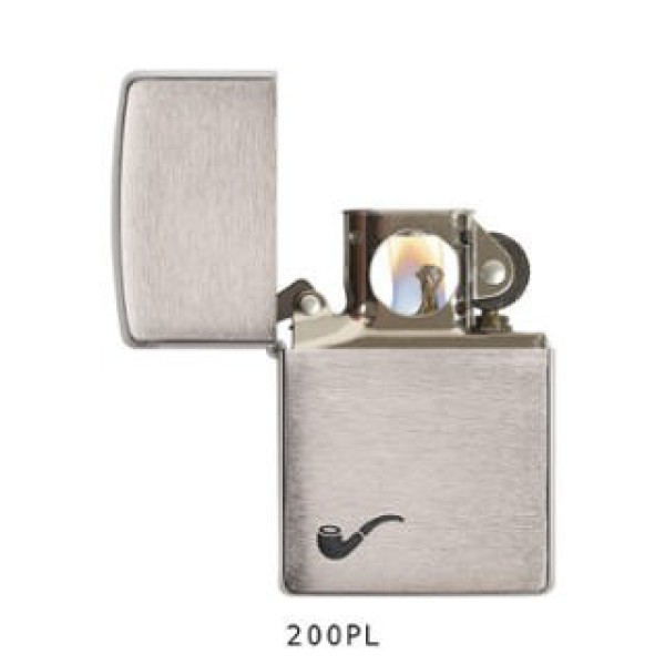 Zippo 200PL Brush Chrome