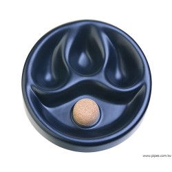 三斗座陶瓷煙灰皿 (霧藍款) 三斗座陶瓷煙灰皿 (霧藍款)