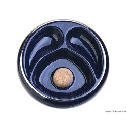 陶瓷雙斗座煙灰皿(深藍款) 陶瓷雙斗座煙灰皿(深藍款)