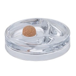 雙斗座玻璃煙灰皿