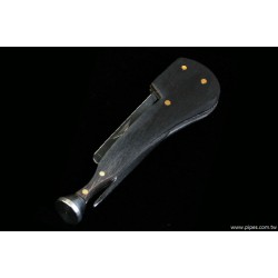 CC015 煙斗型三合一壓棒(烏木全貼皮/卯釘) CC015 煙斗型三合一壓棒(烏木全貼皮/卯釘)