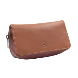 Chacom 真皮雙斗包(棕色)