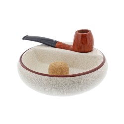 白瓷碎花單斗煙灰皿