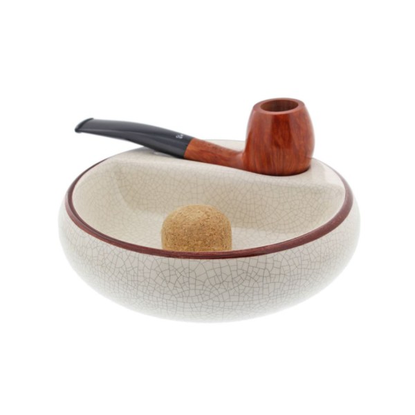 白瓷碎花單斗煙灰皿