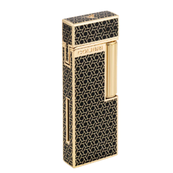 Colibri Continental single soft flame lighter (金箔紋樣)